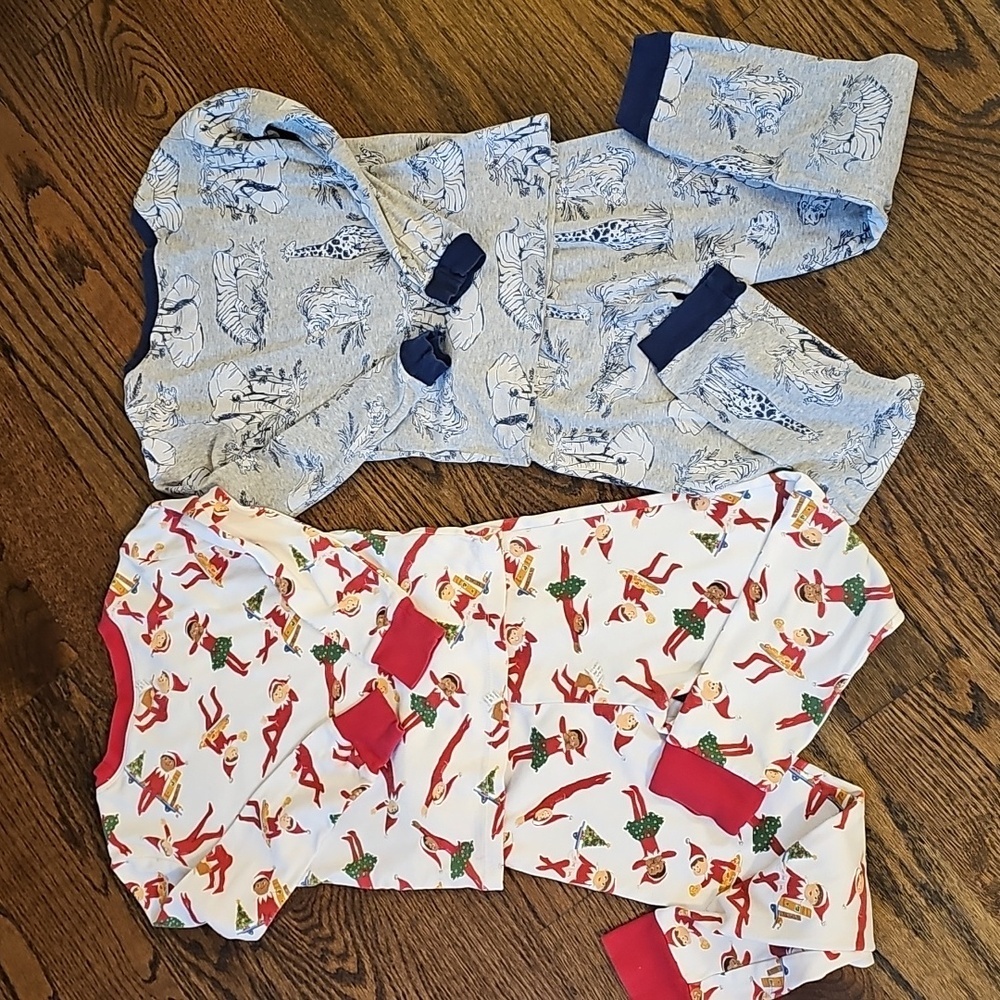 Old Navy, PB Kids, Burt's Bees Kids,  Carters Kids Pajama Set - Red, White, Blue - Picture 10 of 11